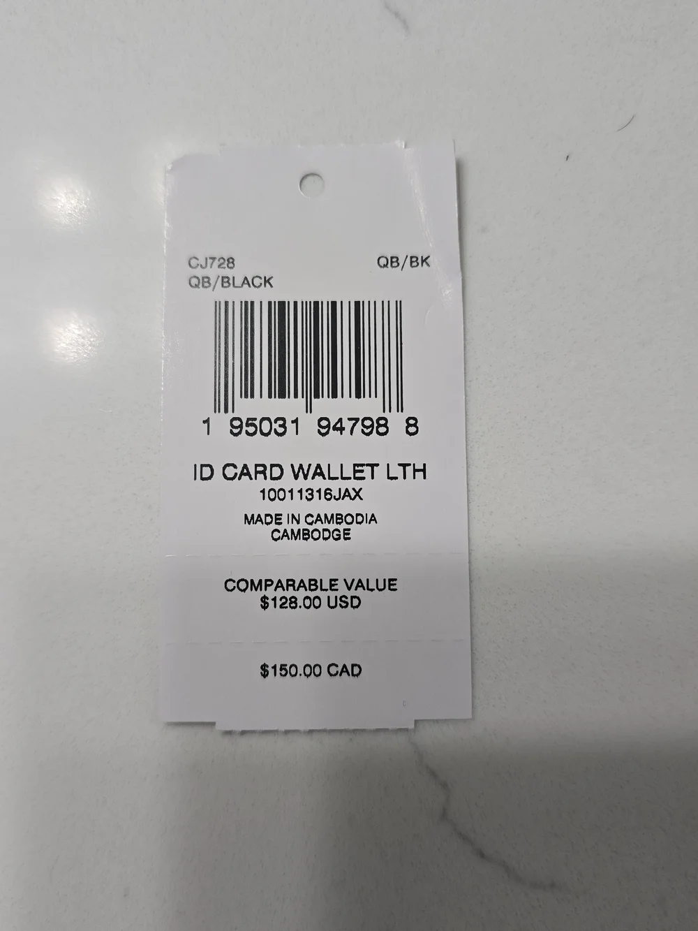 Coach Men’s Black Leather Bifold Wallet